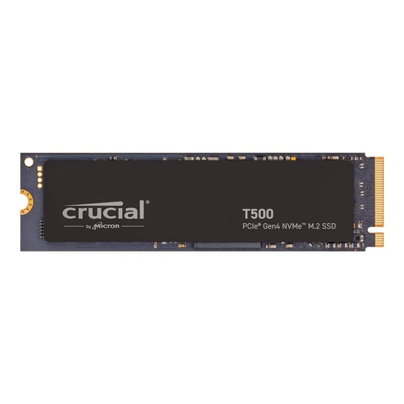 Crucial 2TB T500 PCIe Gen4 NVME M.2 SSD -levy, M.2 2280, 7000/7400 MB/s