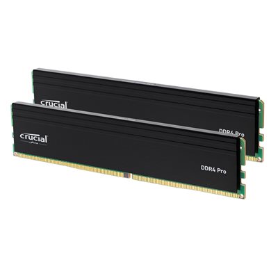 Crucial 64GB (2 x 32GB) Pro, DDR4 3200MHz, CL22, 1.20V, musta
