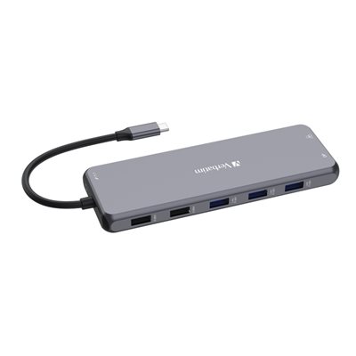 Verbatim 3.2 Gen2 13-in-1 USB-C -telakka, harmaa
