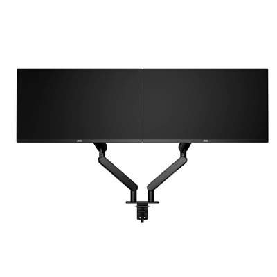 AOC 17-34" x2 Dual Desk Mount, näyttövarsi pöydälle kahdelle näytölle, musta