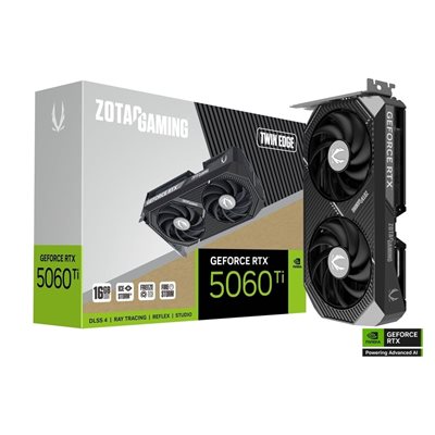 Zotac GeForce RTX 5060 Ti Twin Edge -näytönohjain, 16GB GDDR7