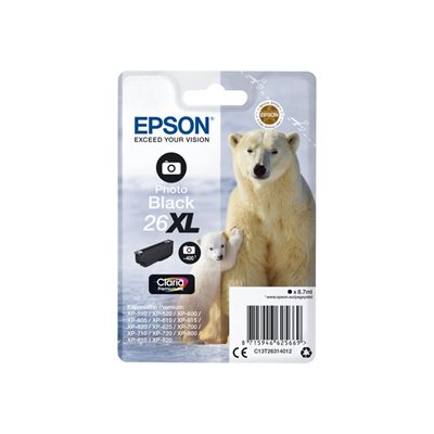 Epson 26XL Claria Premium Ink Polar Bear -väriainekasetti, valokuvamusta