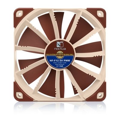 Noctua 120 x 120 x 25 NF-F12 5V PWM öljylaakeroitu laitetuuletin