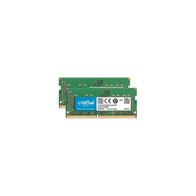 Crucial 32GB (2 x 16GB) DDR4 2400MHz, SO-DIMM, CL17, 1.20V