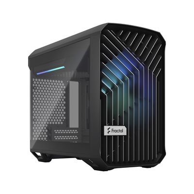 Fractal Design Torrent Nano - RGB Black TG Light Tint, ikkunallinen Mini-ITX -kotelo, musta