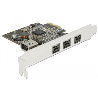 DeLock Firewire 3x 800Mb/s + 1x 400Mb/s sisäinen -lisäkortti, PCIe x1