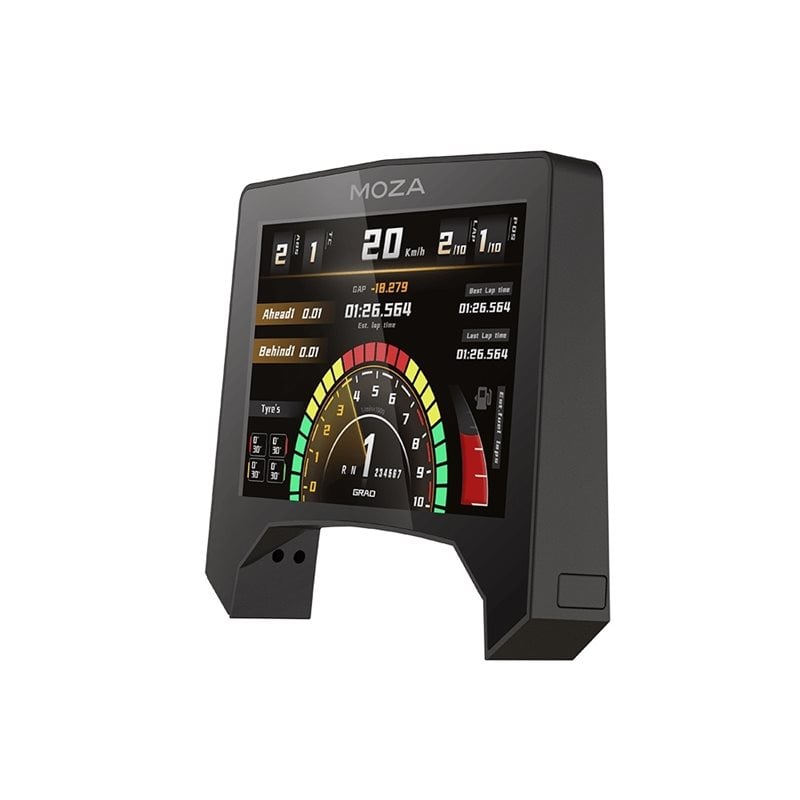 MOZA Racing RM High-Definition Digital Dashboard, digitaalinen mittaristo, musta