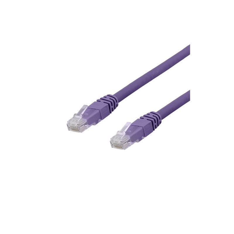 Deltaco U/UTP Cat6a laitekaapeli, 1m, violetti