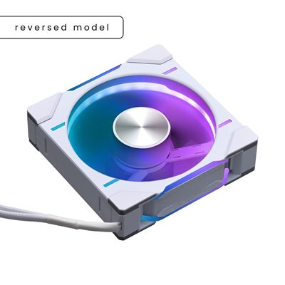 Phanteks D30-120 Reversed Fan - Single Pack, 120mm PWM-laitetuuletin, valkoinen