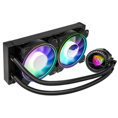 Kolink Umbra Void AIO 240mm, AIO-nestejäähdytysratkaisu prosessorille, musta