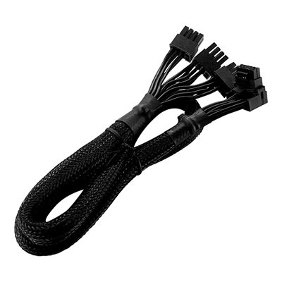Cooler Master 12VHPWR Adapter Cable - Type 1, näytönohjaimen virtakaapeli, 90°, 65cm, musta