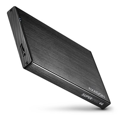 AXAGON Ulkoinen kotelo 2.5" SATA III 6G HDD/SSD-levylle, 3.2 Gen1 micro-B USB, musta