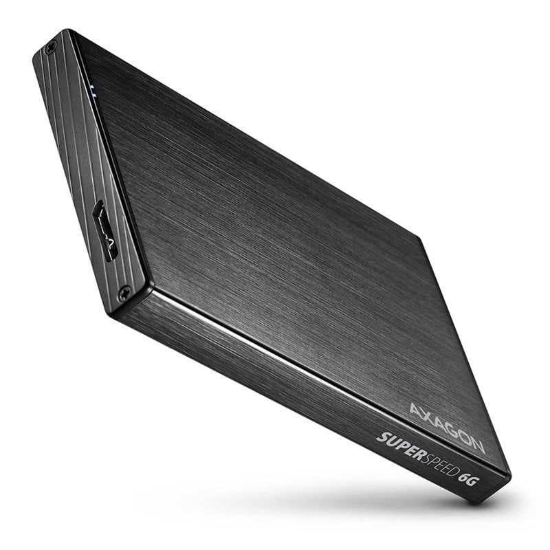 AXAGON Ulkoinen USB-A 3.2 Gen 1 -kiintolevykotelo 2.5" SATA III 6G HDD/SSD:lle, 0,64m, musta