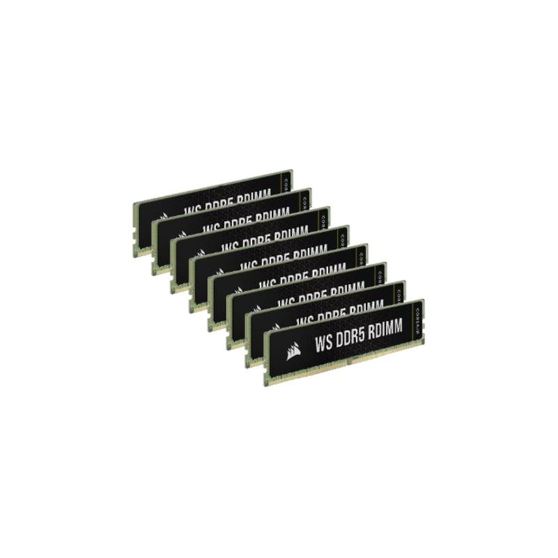 Corsair 256GB (8 x 32GB) WS DDR5 RDIMM, DDR5 5600MHz, CL40, 1.25V