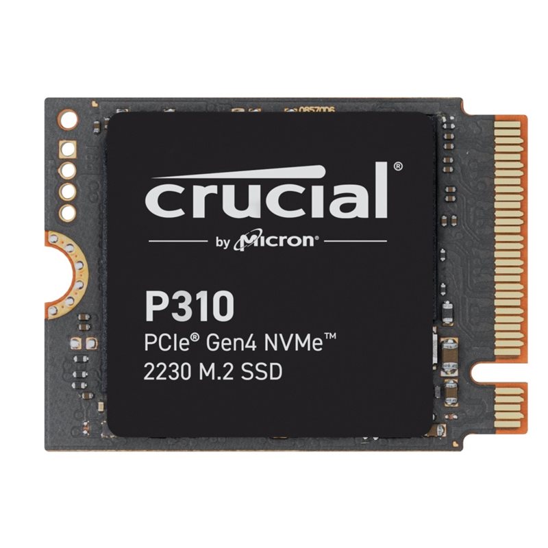 Crucial 2TB P310 PCIe Gen4 NVMe 2230 M.2 SSD-levy, 7100/6000 MB/s