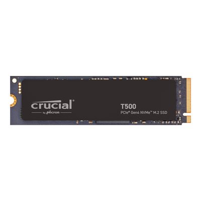 Crucial 1TB T500 NVMe SSD -levy, M.2 2280, PCIe Gen4 x4, 6800/7300 MB/s