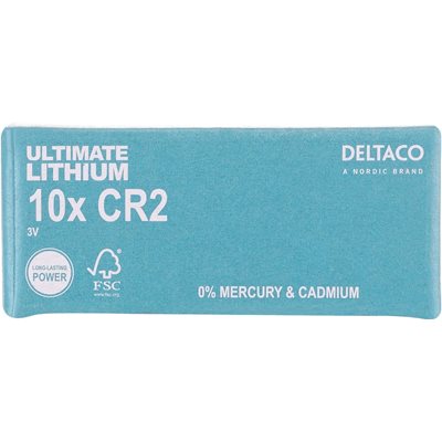 Deltaco CR2 -paristo, 10kpl