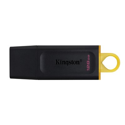 Kingston 128GB DataTraveler Exodia, 3.2 Gen1 USB-A -muistitikku, musta/keltainen