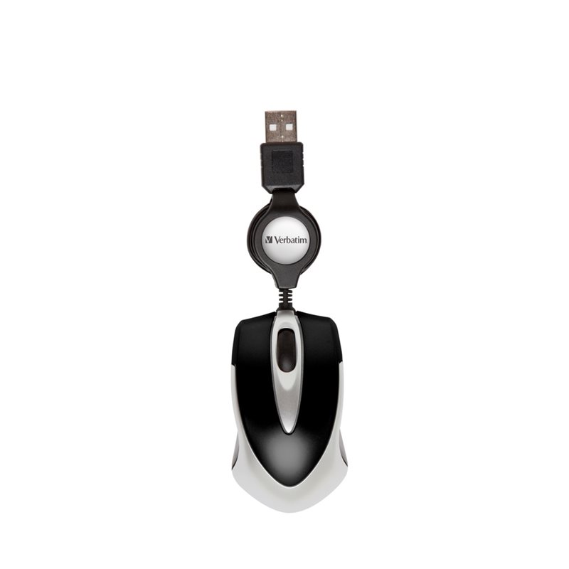 Verbatim Optinen langallinen matkahiiri, USB-A, musta