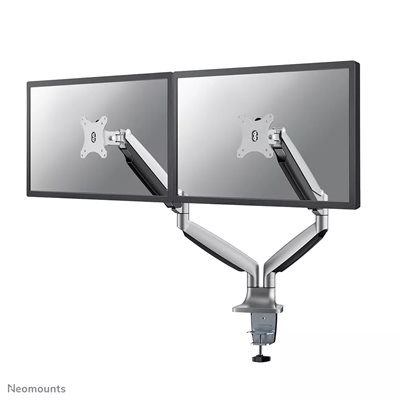Neomounts 10-32" x2 Select Monitor Desk Mount, näyttövarsi pöydälle kahdelle näytölle, hopea