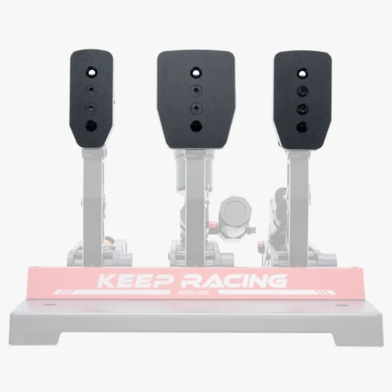 Simagic Flat Pedal Plate (Throttle, Brake, Clutch), poljinlevyt P1000-sarjaan, musta
