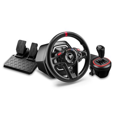 ThrustMaster T128, ratti-/poljinyhdistelmä TH8S Shifter -vaihdekeppillä, musta