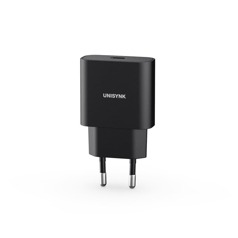 Unisynk 20W USB-C -verkkovirtalaturi, PD3.0, musta