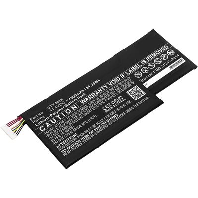 CoreParts Kannettavan tietokoneen tarvikeakku, 51 Wh, musta (MSI)