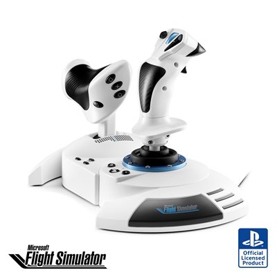 ThrustMaster Flight Hotas 5 MSFS Special Edition (PC / PS5), valkoinen / musta