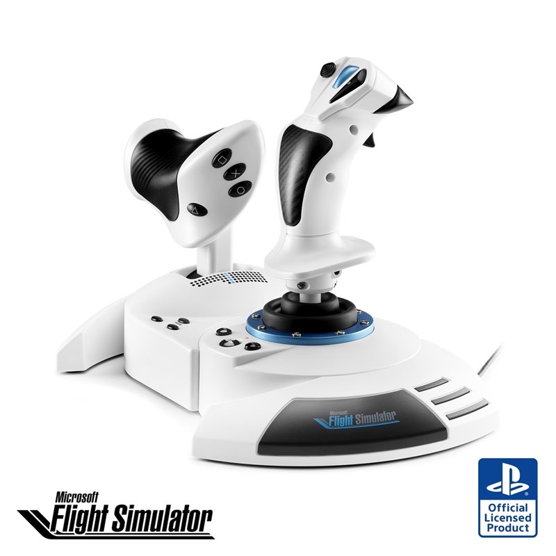 ThrustMaster Flight Hotas 5 MSFS Special Edition (PC / PS5), valkoinen / musta