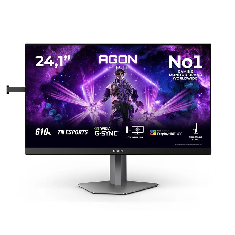 AOC 24,1" AG246FK6, 610Hz Full HD -pelimonitori, musta