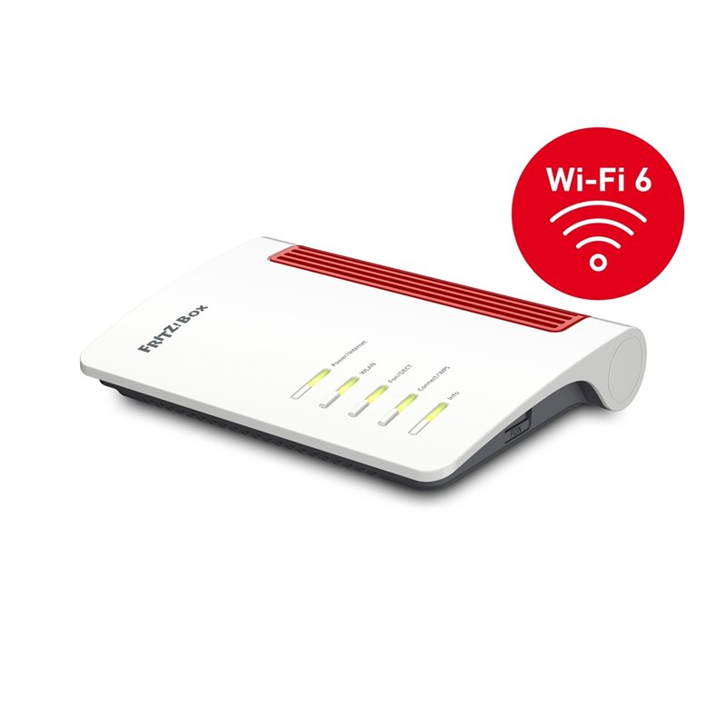FRITZ! Box 4050 Edition International, Dual Band AX3000 Wi-Fi 6 -reititin, 802.11ax, valkoinen