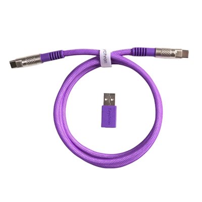 Keychron Double-Sleeved Geek Gable 8K, näppäimistön kaapeli, violetti