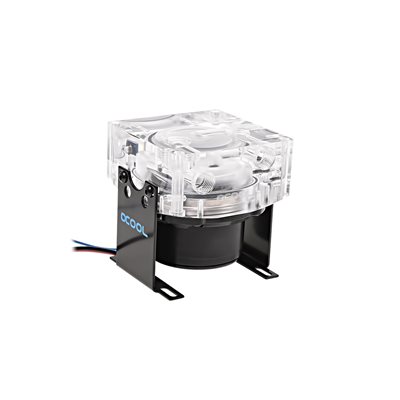 Alphacool VPP655 12V -pumppu + Eisdecke D5 - Plexi V.3 pumpun kansi, musta/plexi