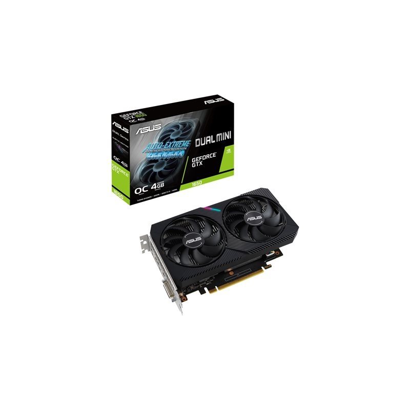 Asus GeForce GTX 1650 DUAL MINI - OC Edition -näytönohjain, 4GB GDDR6