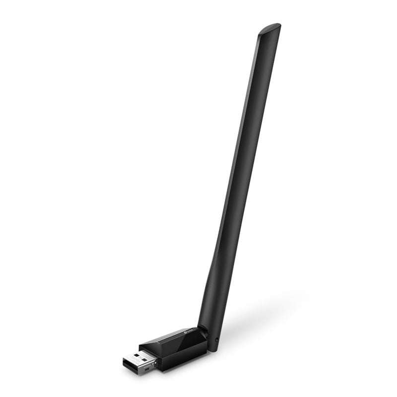 TP-Link (Outlet) Archer T2U Plus, AC600 High Gain langaton Dual Band USB-adapteri, musta