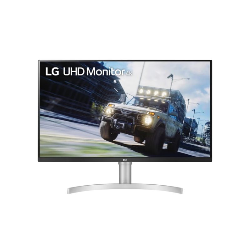 LG 31,5" UltraFine 32UN550-W, 4K UHD -monitori, valkoinen/hopea/musta