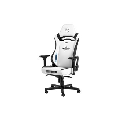 noblechairs HERO ST Gaming Chair - Stormtrooper Edition, keinonahkaverhoiltu pelituoli, valkoinen/musta