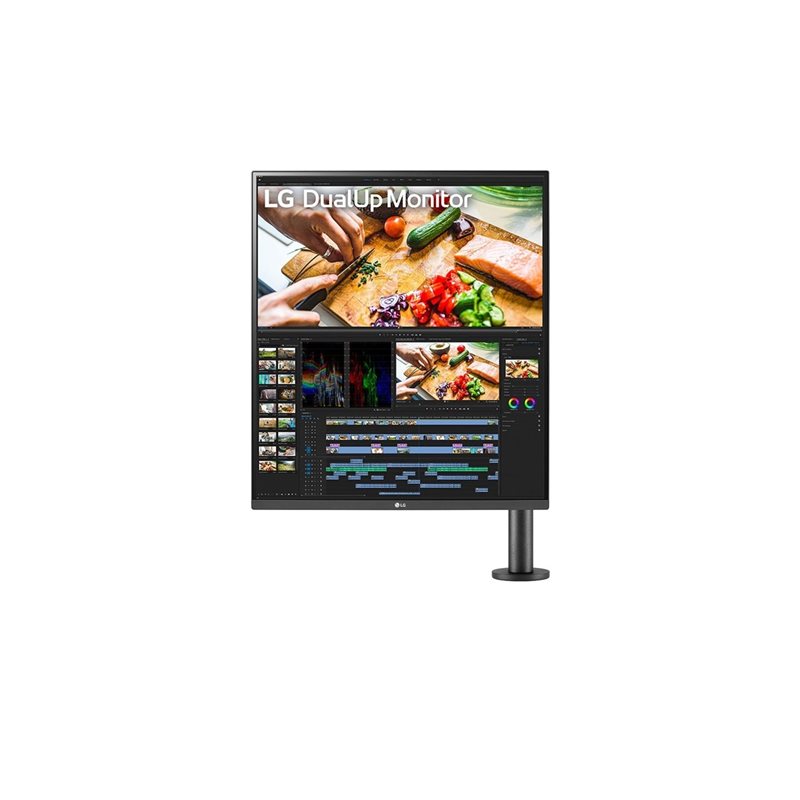 LG 27,6" 28MQ780-B, DualUp SDQHD-monitori, musta