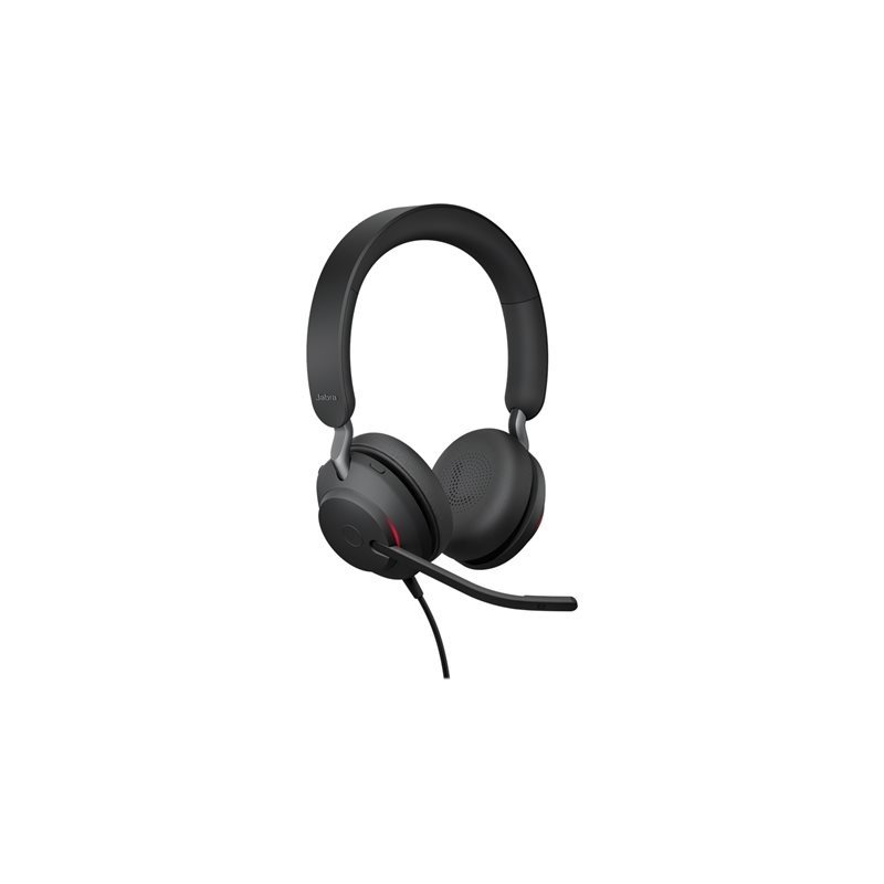 Jabra Evolve2 40 UC Stereo -kuulokkeet mikrofonilla, USB-A, musta/harmaa