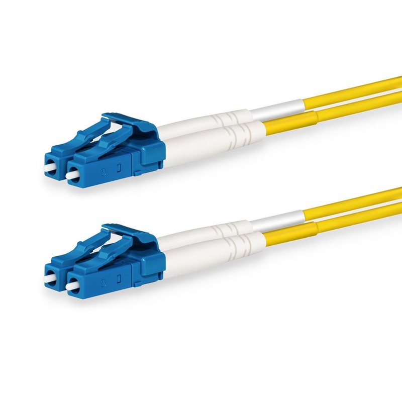 Lanview Optinen kuitukaapeli, LC-LC, Singlemode, Duplex, OS2, 2m, keltainen