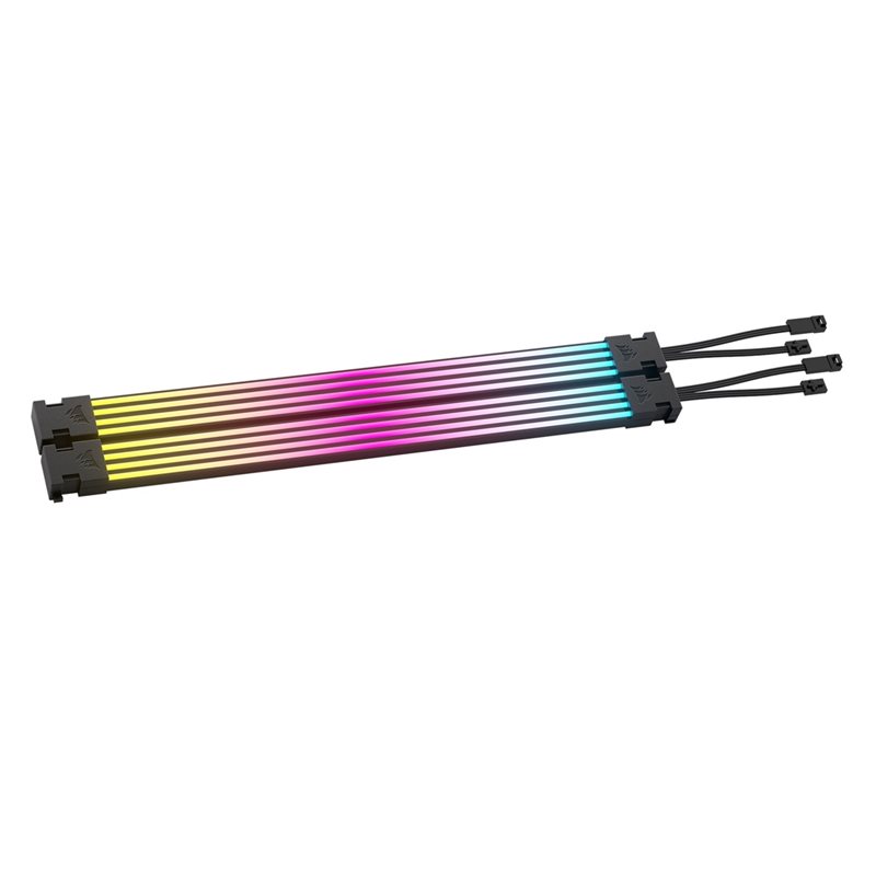 Corsair iCUE ARGB PSU Cable Strips, LED-valonauhasarja, 2 x 200mm