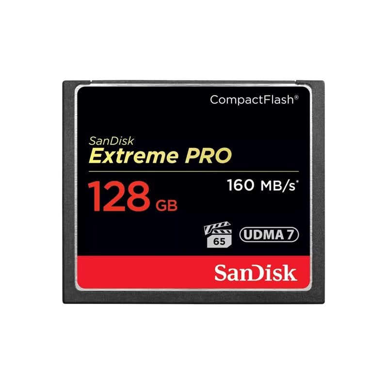 Sandisk 128GB Extreme Pro CompactFlash -muistikortti, 160/150 MB/s