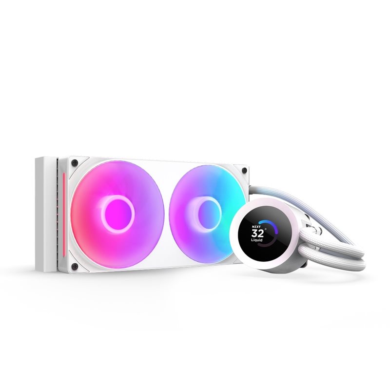 NZXT Kraken Plus 240 RGB, 240mm AIO-nestejäähdytysratkaisu prosessorille, valkoinen