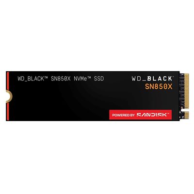 Sandisk 4TB WD_BLACK SN850X NVMe SSD-levy, M.2 2280, PCIe 4.0 x4, 7300/6600 MB/s