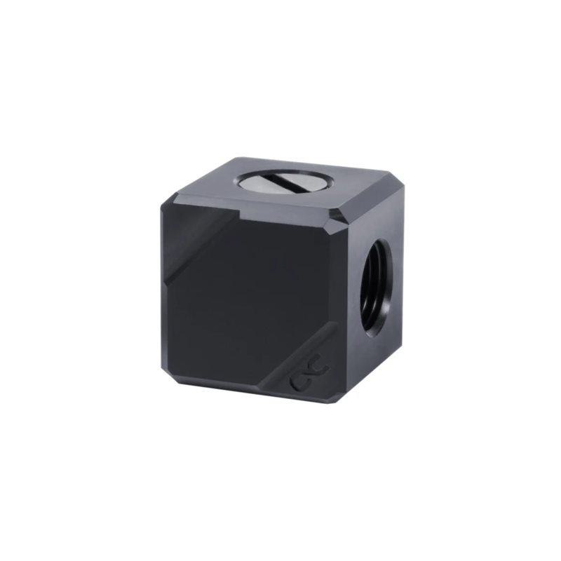 Alphacool Eiszapfen connection terminal 4-way, G1/4 IG, Black Acetal