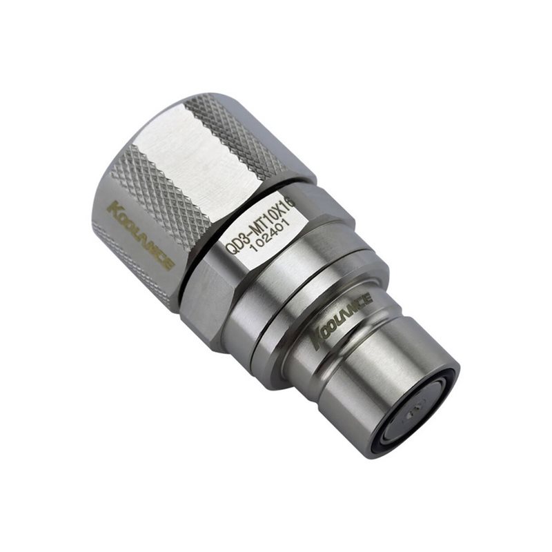 Koolance QD3 Male Quick Disconnect No-Spill -pikaliitin, 16/10mm, hopea