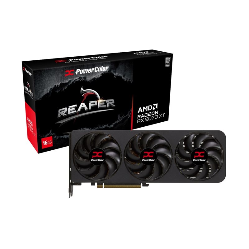 PowerColor (Outlet) Radeon RX 9070 XT Reaper -näytönohjain, 16GB GDDR6