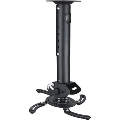 Deltaco Kattokiinnike projektorille max 15kg, tilttaa, pyörii, pikakiinnike