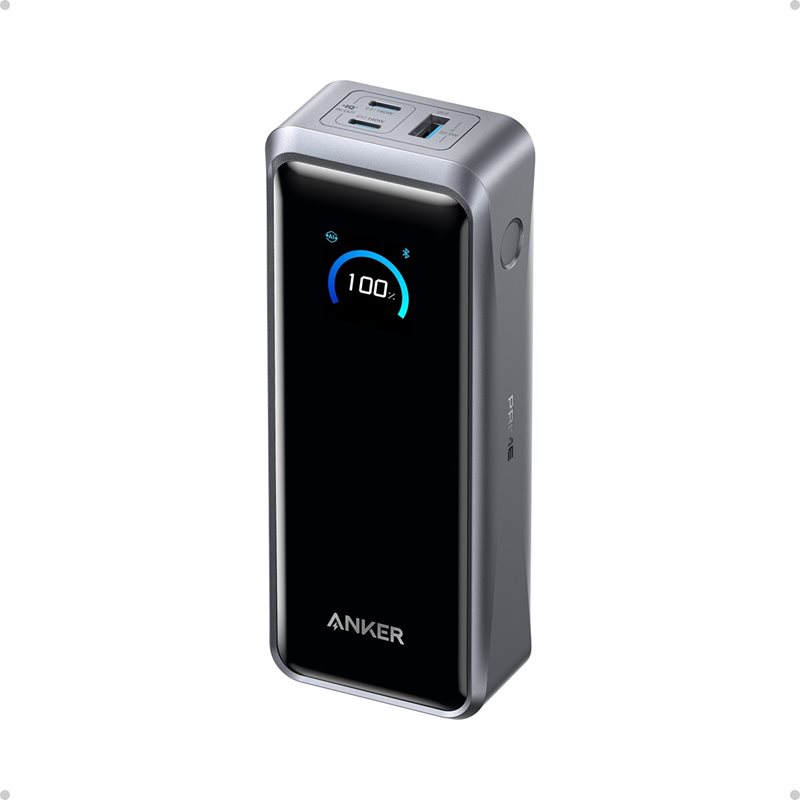 Anker 26250 mAh Prime Power Bank, varavirtalähde, 2x USB-C, USB-A, musta